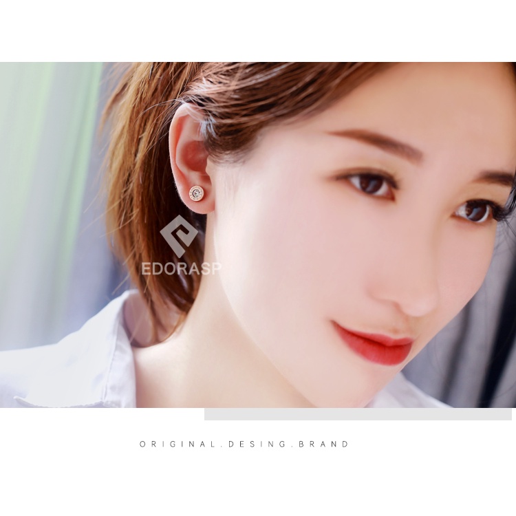 [FreeShip] Bông tai nữ titan đá La Mã thời trang E4-304 - CAM KẾT KHÔNG BAY MÀU