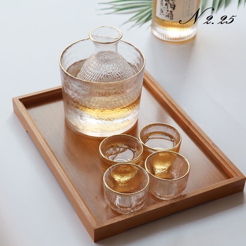 Set đựng r ư ợ u, bát, bình, chén uống r ư ợ u bằng thủy tinh cao cấp 2.25