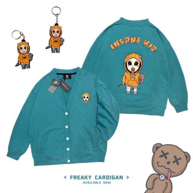 [Mã WASTMAY giảm 15% tối đa 30K đơn 150K] Áo khoác Cardigan Freaky - màu Xanh Marine