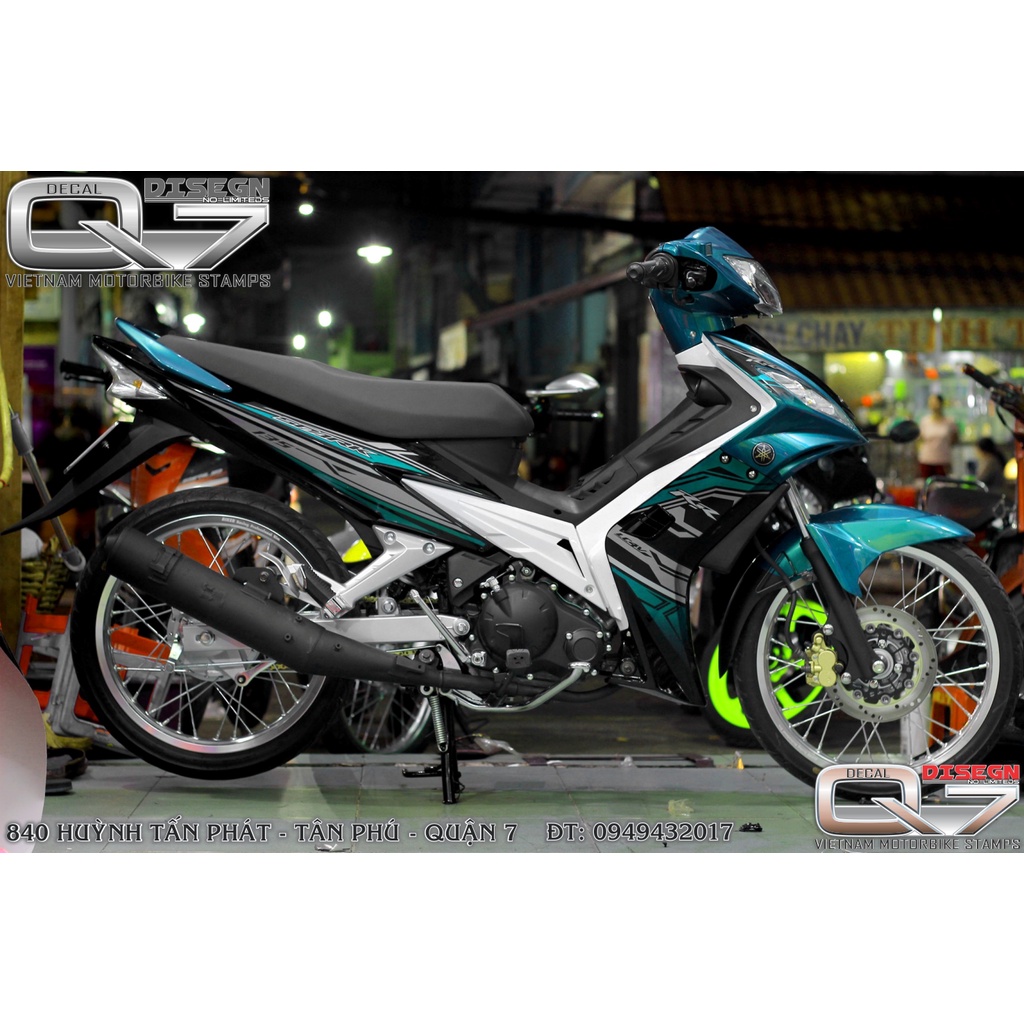 TEM RỜI EXCITER 2010 XANH ĐEN