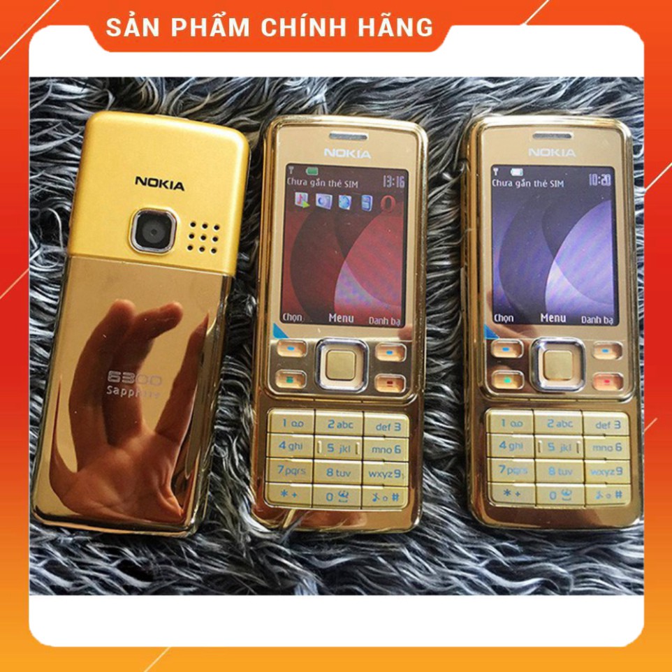 Điện Thoại Nokia 6300 vàng ZIN chính hãng Có Pin + Sạc