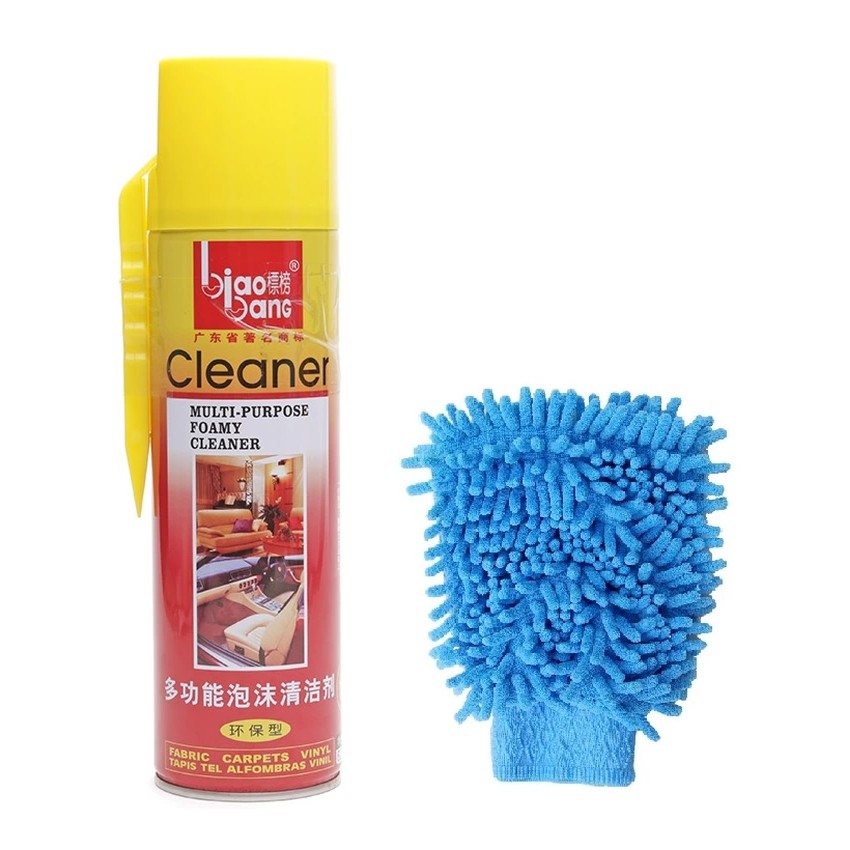 Bộ 1 chai dầu thơm lau sạch nội thất và 1 găng tay lau rửa Hando