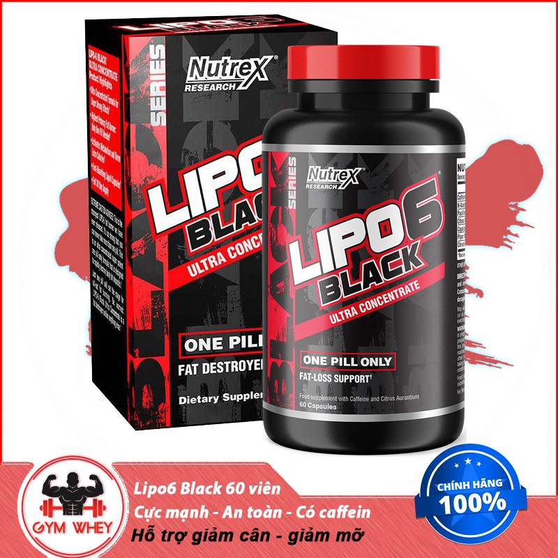 Đốt Mỡ Giảm Cân Cực Mạnh NUTREX RESEARCH LIPO 6 ULTRA CONCENTRATE 60 Viên