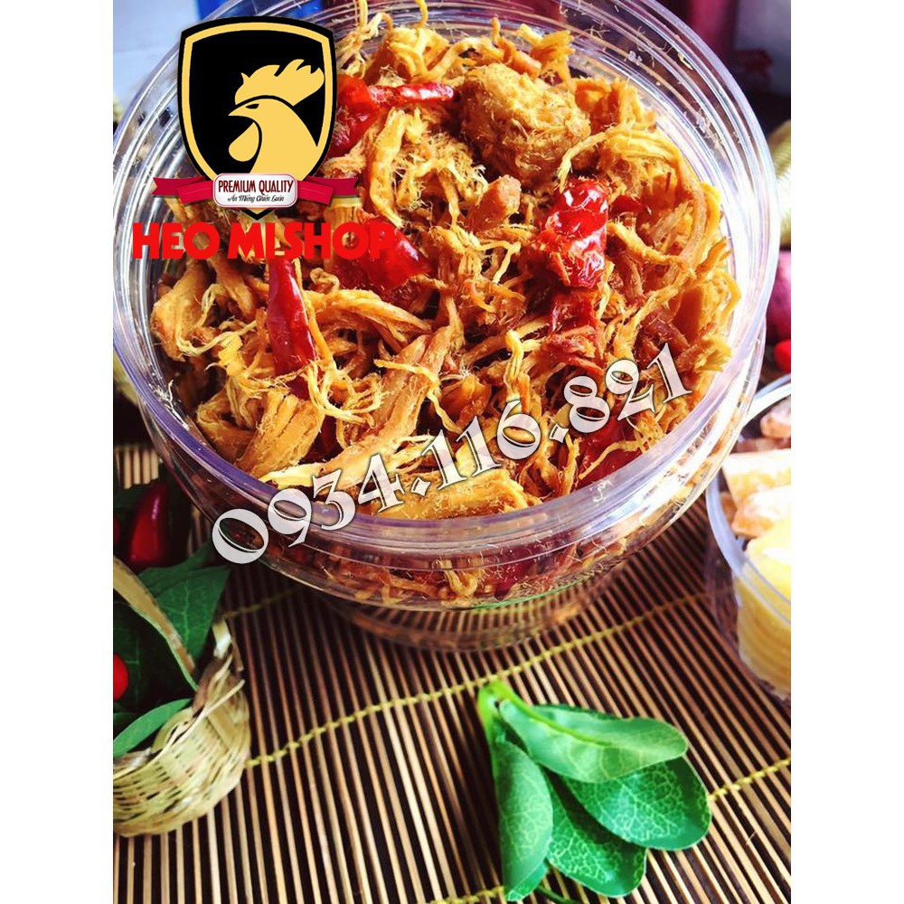 1kg Khô Gà Cay Ớt Hiểm Hảo Hạng HEO MI
