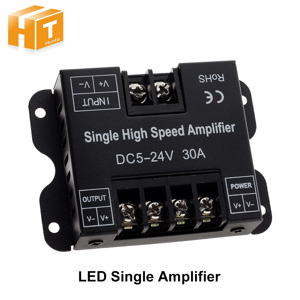 Thiết Bị Khuếch Đại Nguồn Dc5V-24V 30a Cho Dây Đèn Led Một Màu