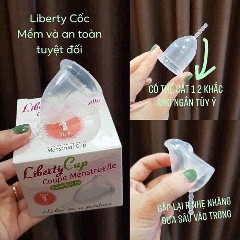 Cốc nguyệt san Liberty Pháp số 1 và số 2