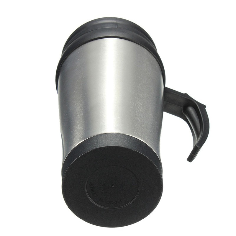 Stainless Steel Car Mug Travel Tumbler Water Coffee Tea Cup 450ml Sier+black