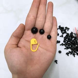 👀 Mắt chốt thú len - KÈM CHỐT - Mắt chốt đen