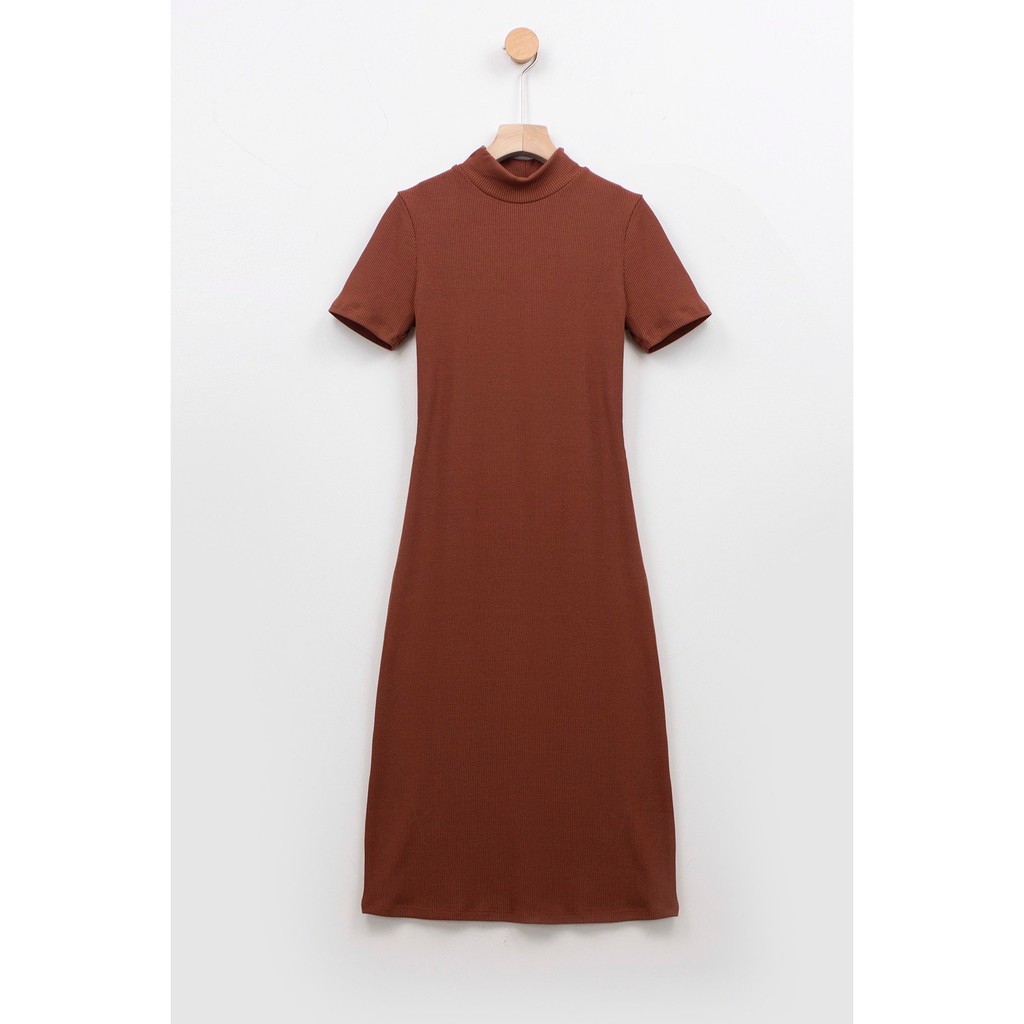 Đầm midi dệt kim cổ 5 phân 1TV4004 ADORE DRESS | BigBuy360 - bigbuy360.vn