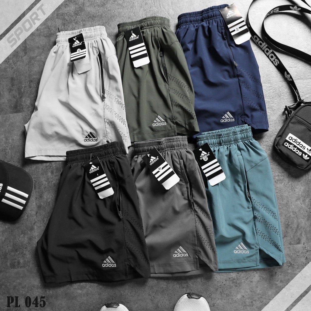Quần short tập gym, quần chạy bộ legging chất liệu xi giãn mềm mịn mát PL045