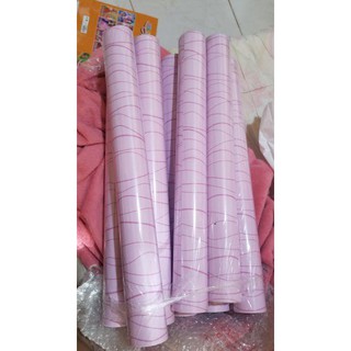 (tặng kèm dụng cụ ) combo 10m giấy dán tường sọc xoắn