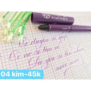 bút luyện chữ đẹp ngòi mài thanh đậm 04