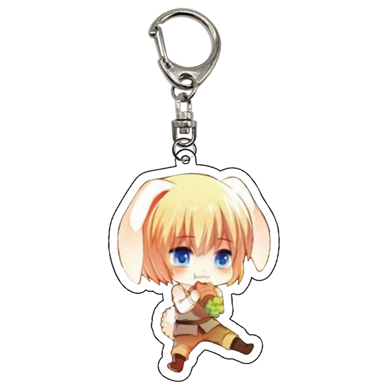 flowersqueen Móc chìa khóa in hình nhân vật trong phim Attack On Titan