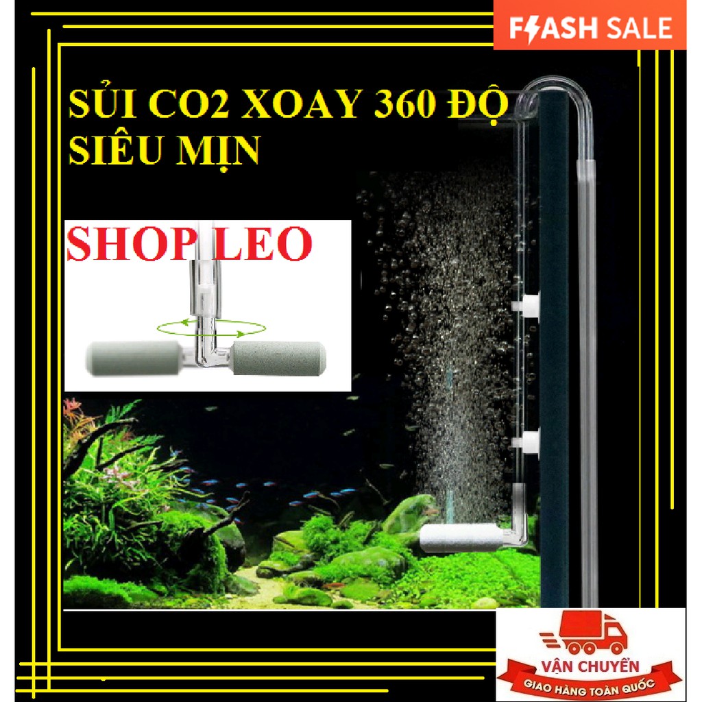 SỦI CO2 CHỮ L SIÊU MỊN XOAY 360 ĐỘ - SỦI KHÍ CO2 - THỦY SINH