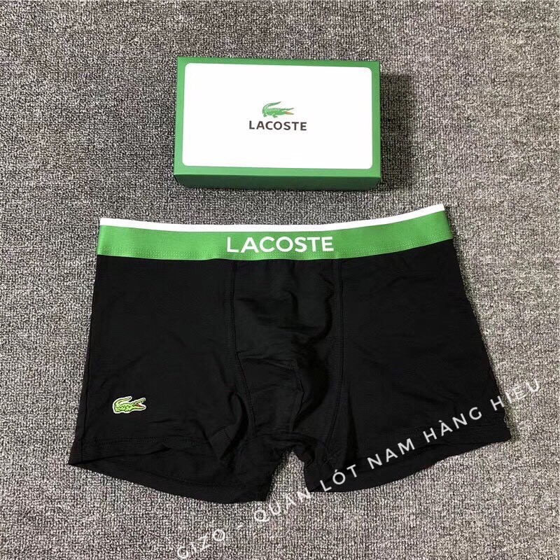 Quần sịp nam Cotton, quần lót nam logo cá sấu thêu bản đẹp,co dãn 4 chiều thoáng khí - LAC01A