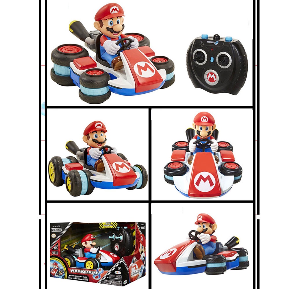 Siêu Xe Địa Hình Cao Cấp Mario 4WD Racing Drift Stunt Jakks Boys, Xe Điều Khiển Từ Xa Lật Bánh Lộn Nhào