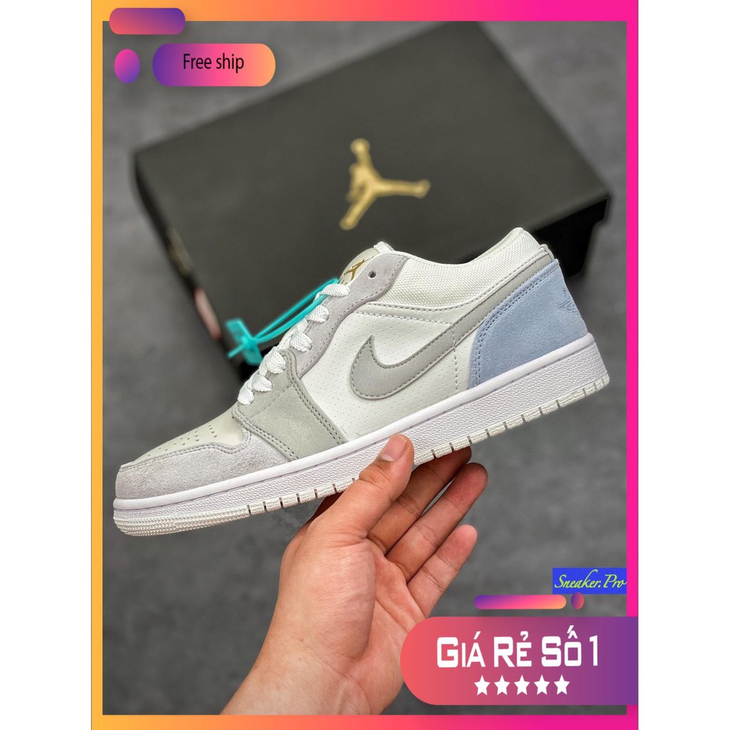 (FULL BOX + QUÀ TẶNG) Giày thể thao AIR JORDAN 1 Paris xám trắng siêu đẹp dành cho nam và nữ | BigBuy360 - bigbuy360.vn