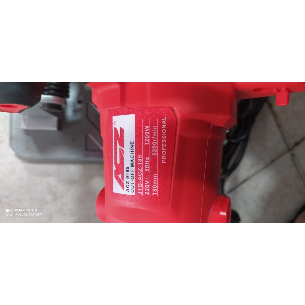 Máy cắt sắt bàn mini ACZ 9185 cao cấp-Công suất 1200W-Bảo hành 6 tháng-Kèm sẵn đá cắt