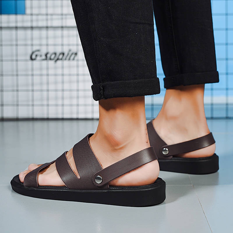 Dép quai hậu sandal nam dép đi biển nam dép nam quai hậu dép chống trượt Dép nam thời trang Dép cao su