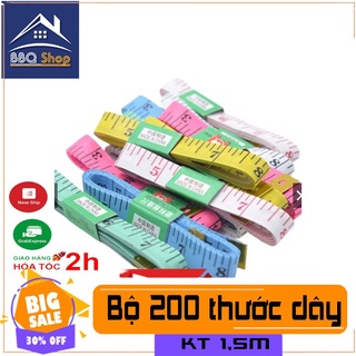 Bộ 200 thước dây 1,5m may vá, đo vòng eo chiều cao