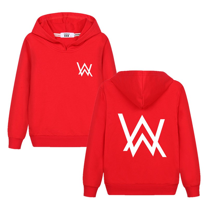 ◊□(Spot) Áo hoodie Mỏng Chui Đầu Alan Walker Có Âm Thanh Điện Tử Cùng Kiểu Cho Bé Trai Bé Gái