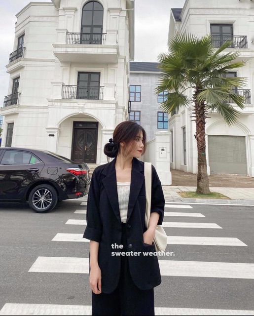 Áo blazer trơn cực xinh (chọn màu inbox)