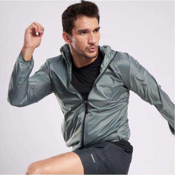 Áo khoác vải dù trượt nước mau khô nhanh, thấm hút mồ hôi Nam Running Basic Pocket - ONWAYS