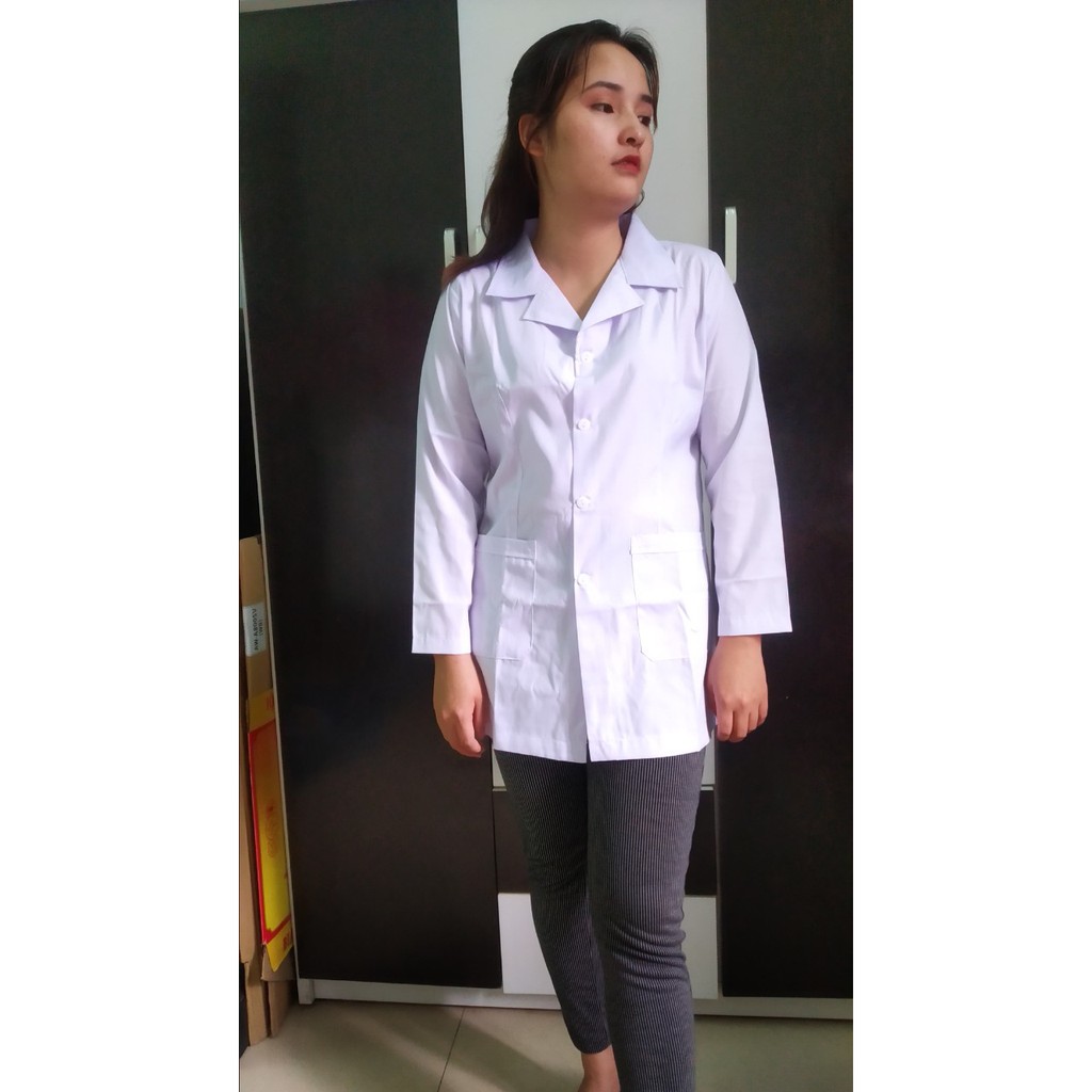 Áo Blu y tế  / Áo y tá  Nam/Nữ - Dài Tay dáng ngắn | BigBuy360 - bigbuy360.vn