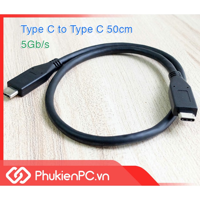 Cáp USB 3.1 Type C-Type C 5GB truyền dữ liệu HDD SSD