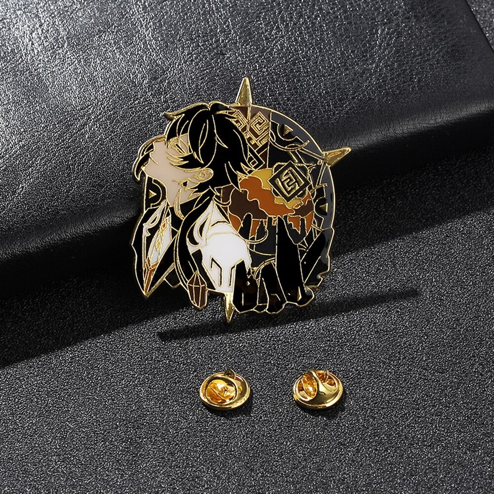 Ghim cài áo nhân vật Game Genshin Impact Venti/ Xiao/ Keqing/ Zhongli/ Ganyu/ Yoimiya/ Kazuha/ Childe/ Aether - GC447