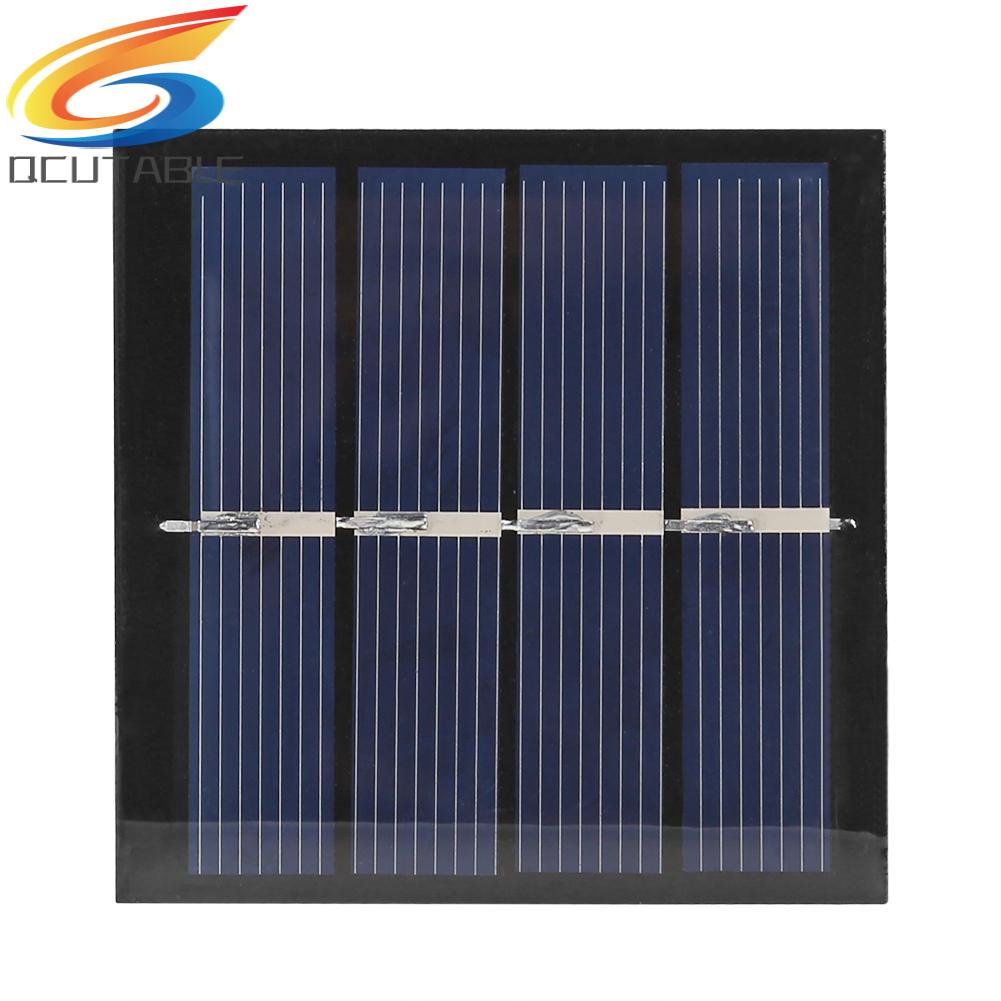 Tấm Năng Lượng Mặt Trời 0.45W 2V Với Dây 10cm Dùng Để Sạc Pin Điện Thoại