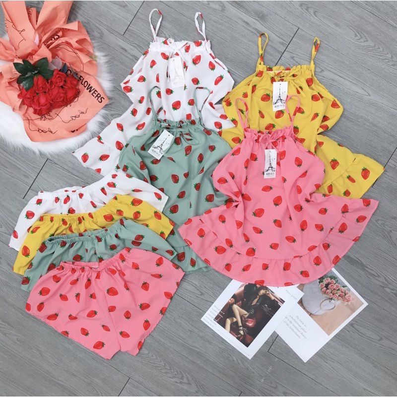 🍓🍓Bộ Dâu không mút ngực from giấu quần 🍓🍓