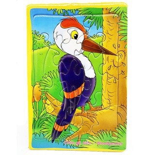 Tranh Xếp hình 12 mảnh: Xe, đông vật, bé yêu. Đồ chơi trí tuệ cho bé từ 3 tuổi. Hàng Việt Nam Chất lượng cao.