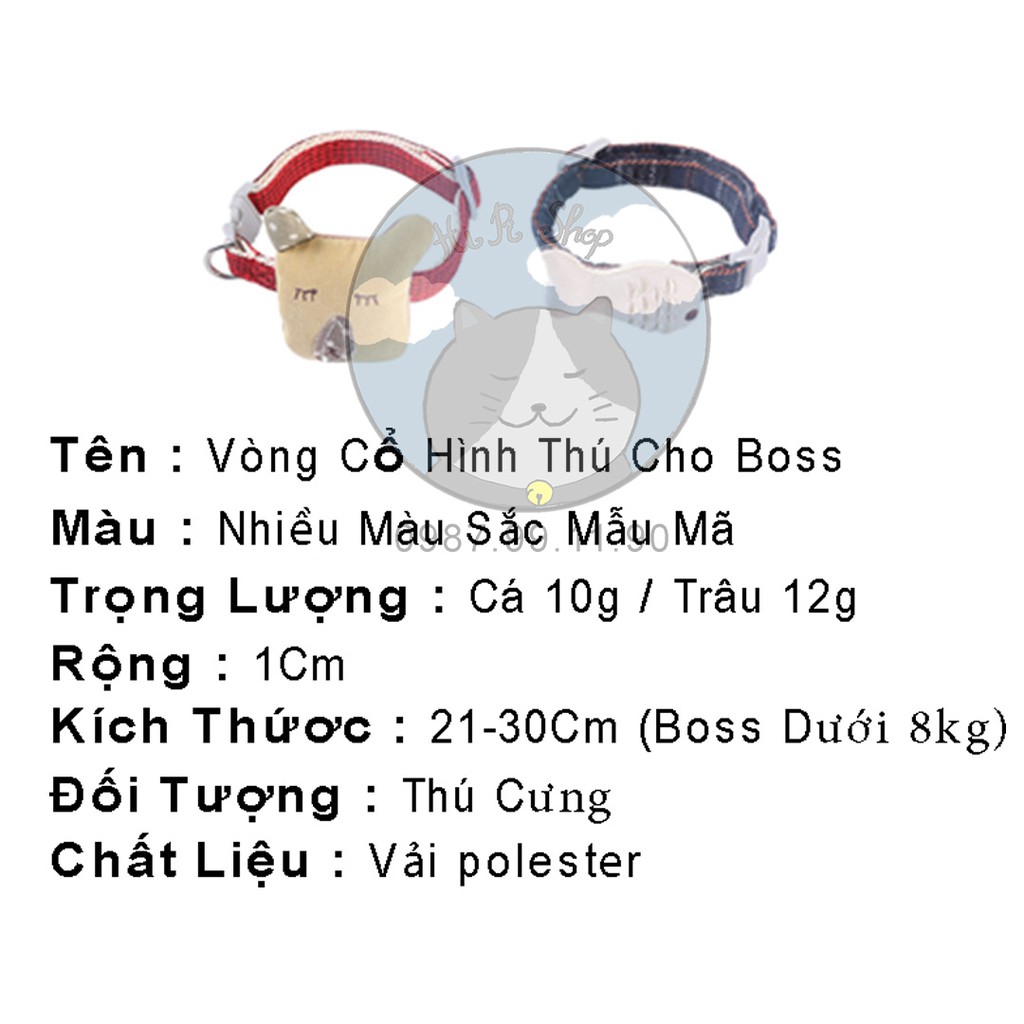 Vòng Cổ Hình Thú Cho Chó Mèo Phong Cách Mẫu Mã Đa Dạng Chất Liệu Vải Polester Dành Cho Thú Cưng Vừa Và Nhỏ