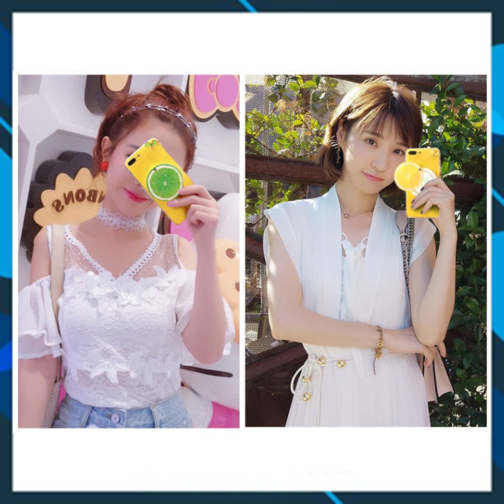 Ốp iphone - Ốp lưng Chanh 3d kèm gương cứng5/5s/6/6s/6plus/6splus/7/8/7plus/8plus/x/xs/xsmax/11/11promax-12G | BigBuy360 - bigbuy360.vn