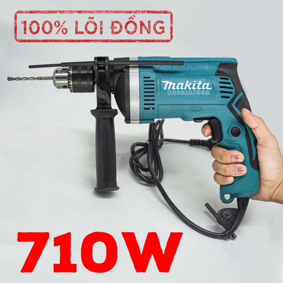 Máy khoan cầm tay Makita HP1630 công suất 710W - Tặng mũi khoan ...