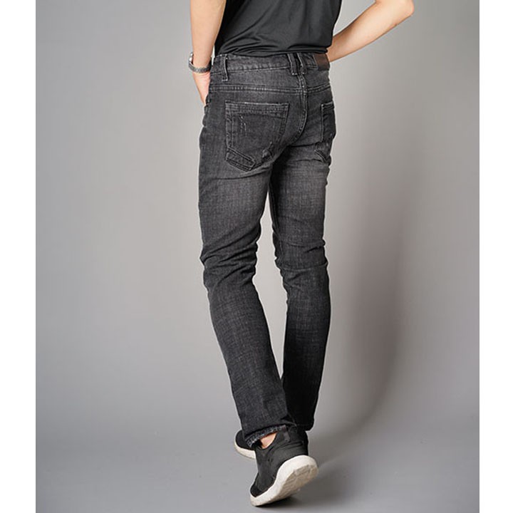 Quần Jean Nam Đen Xước Dáng Ôm Phong Cách Hàn Quốc | BigBuy360 - bigbuy360.vn