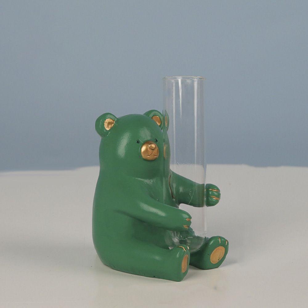 CONOPERY Chậu Hoa Thủy Canh Hình Gấu Nhỏ Dùng Trang Trí Phòng Khách / Văn Phòng