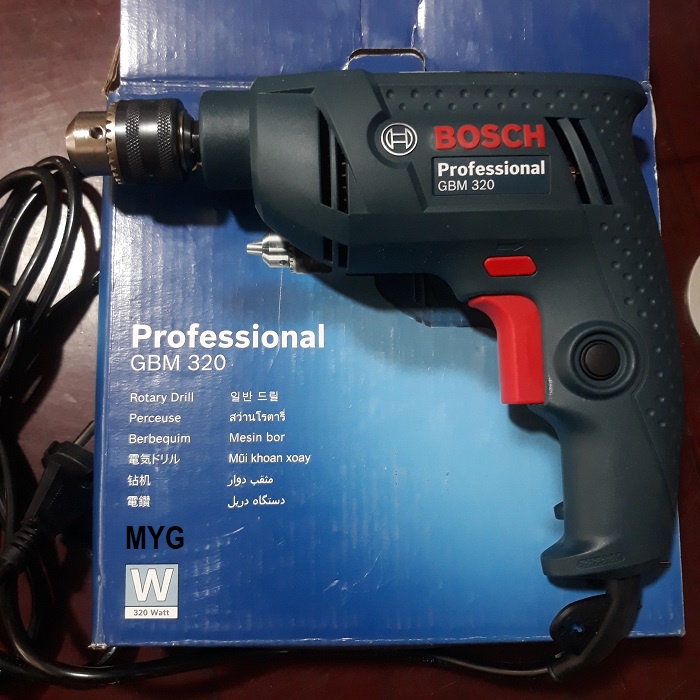 Máy khoan điện BOSCH GBM 320  chính hãng giá tốt - Nhỏ gọn_nhanh chóng_chính xác