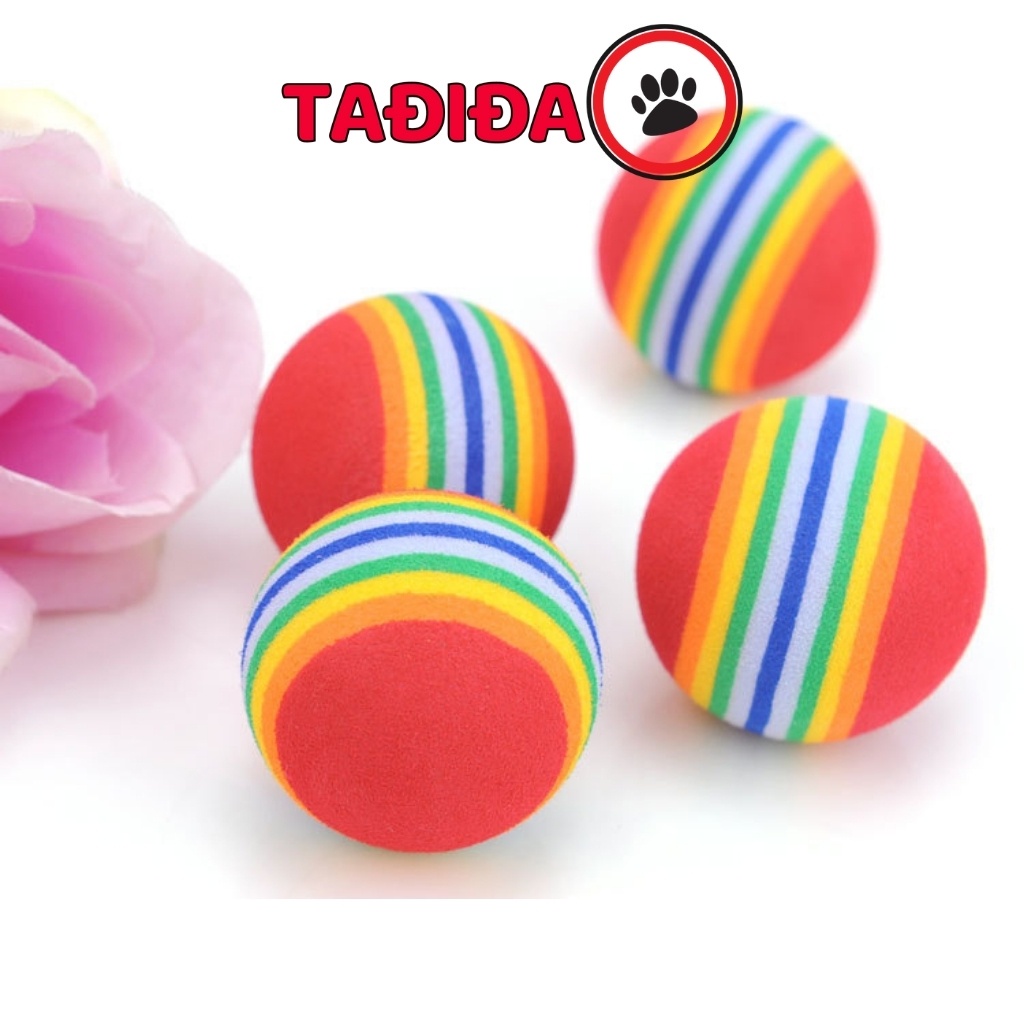 Quả bóng cho Thú Cưng nhiều màu sắc , Đồ chơi cho Chó Mèo vui nhộn - Tadida Pet