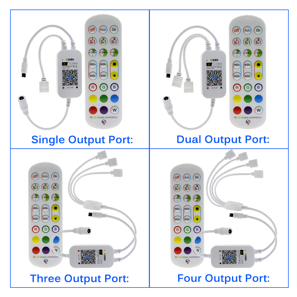 Bộ Điều Khiển Độ Sáng Đèn Led Thông Minh Wifi Rgb Dc5-24V 24 Nút Cho 5050 2835 5630