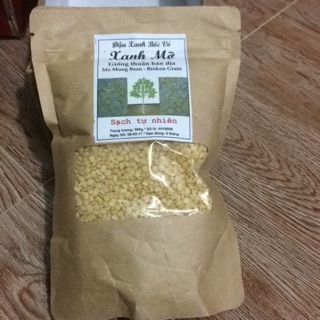 Đậu xanh mỡ bóc vỡ (500g)