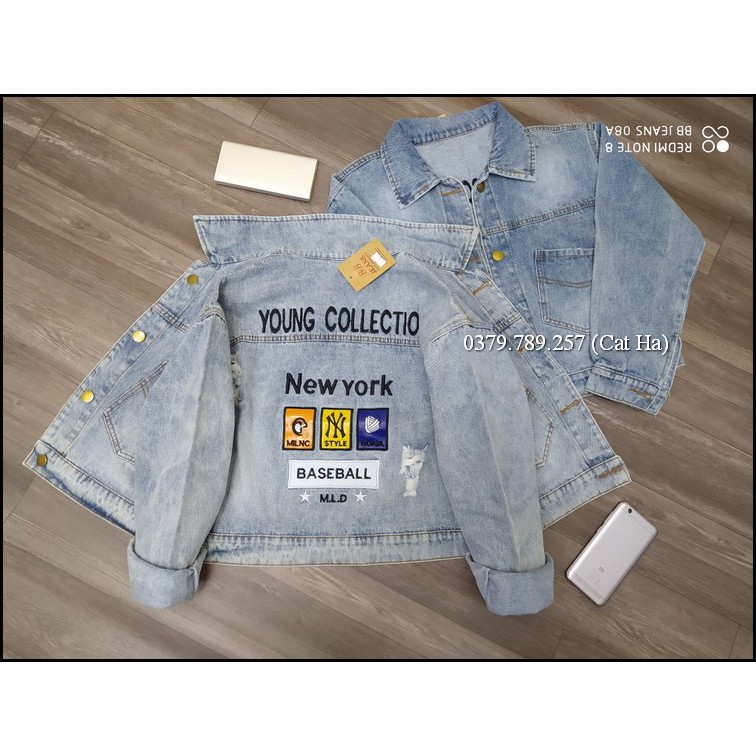 Áo khoác jean nữ BB cao cấp form dưới 58Kg Young Collection NewYork BB67