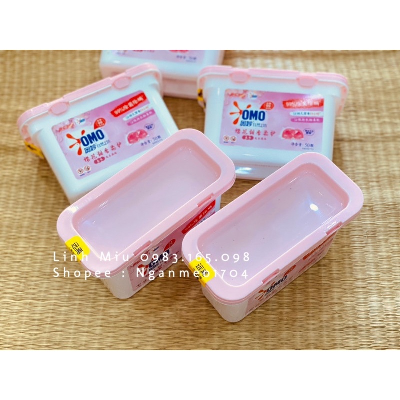 Viên giặt OMO hương hoa anh đào