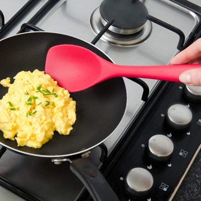 Muỗng Silicon ANAEAT Không Dính Với Lõi Thép Không Gỉ Chịu Nhiệt Cao 600 ° F Không Chứa BPA