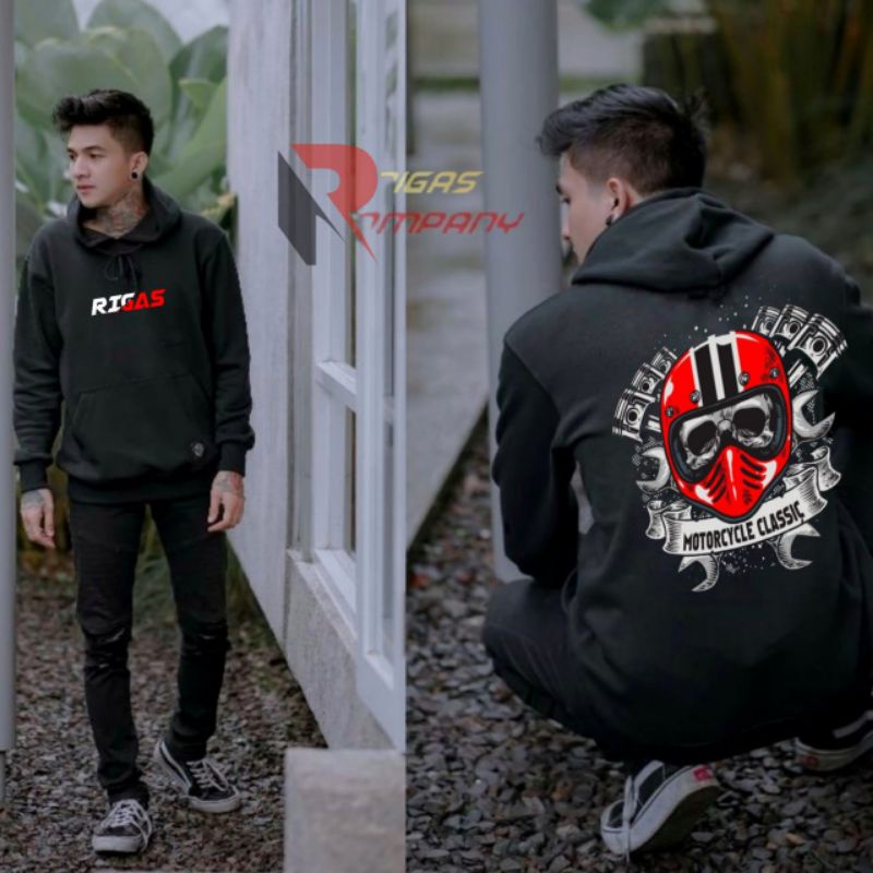 Áo khoác hoodie in chữ Distro Line BLACKTIPE màu đen đỏ cá tính cho nam F689 | BigBuy360 - bigbuy360.vn