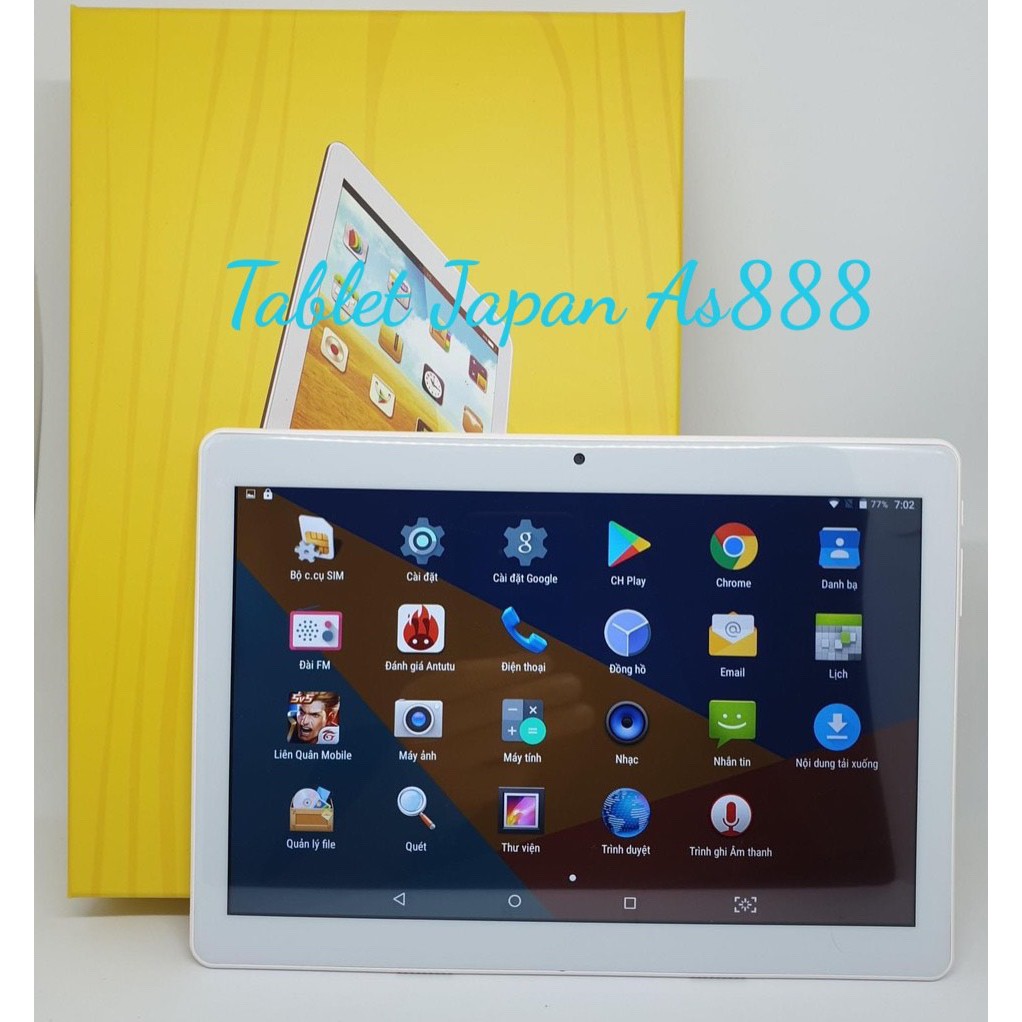 Tablet Nhật Bản AS888 phiên bản 2020 Tặng kèm 1 mặt kính màn hình cảm ứng As888