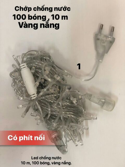 Dây đèn Led chống nước - vàng nắng -10m