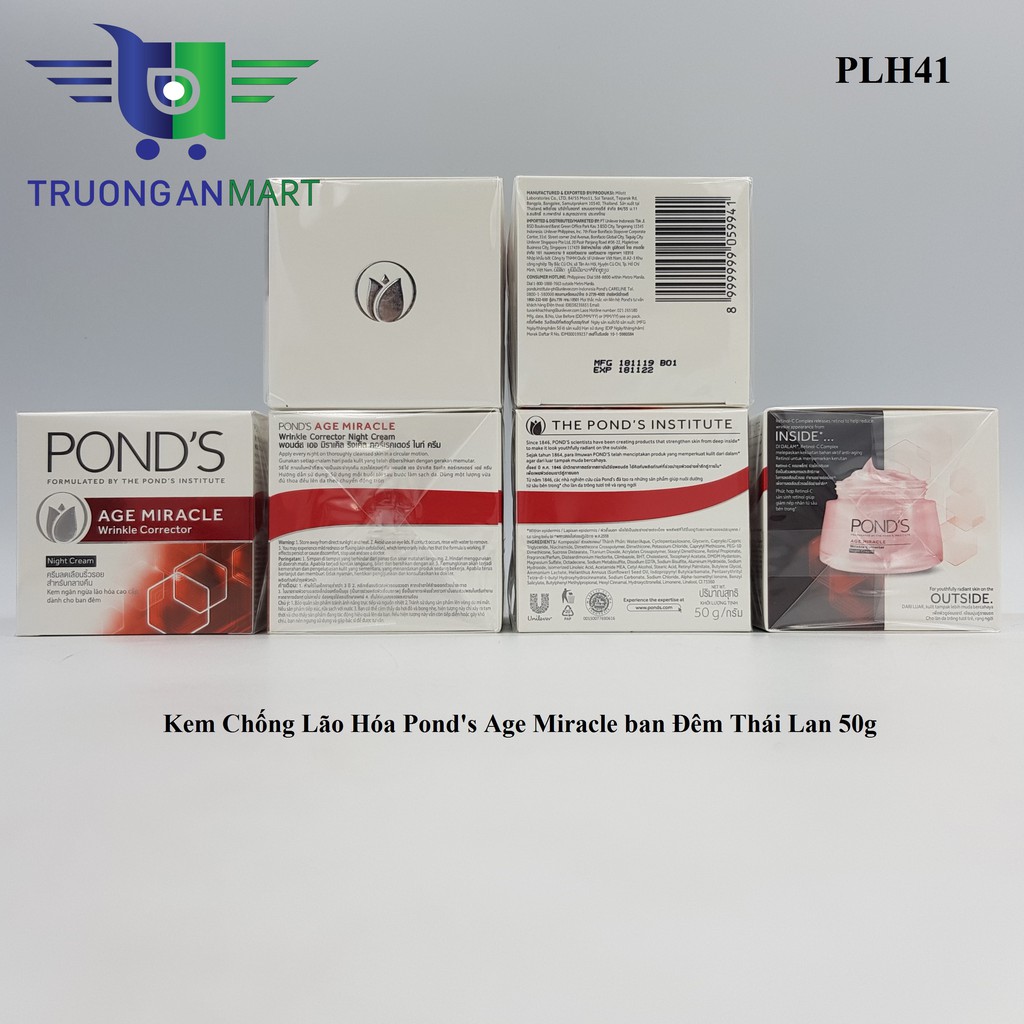 Kem Chống Lão Hóa Pond's Age Miracle Đêm Chính Hãng Thái Lan 50g