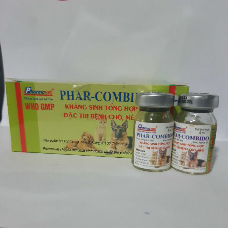 Phar Combido 5ml ( K.sinh chó mèo)